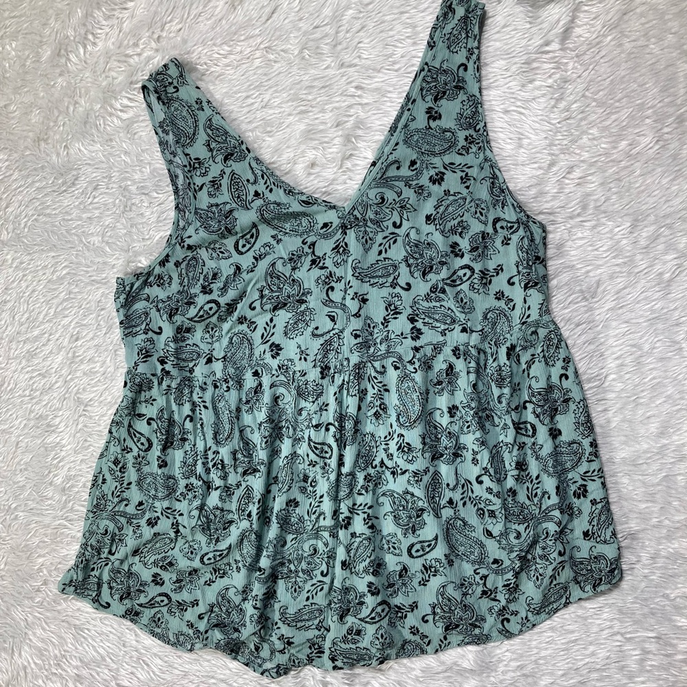 Torrid Sleeveless Open Back Blouse